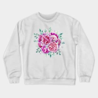 Beautiful soft pink peonies Crewneck Sweatshirt